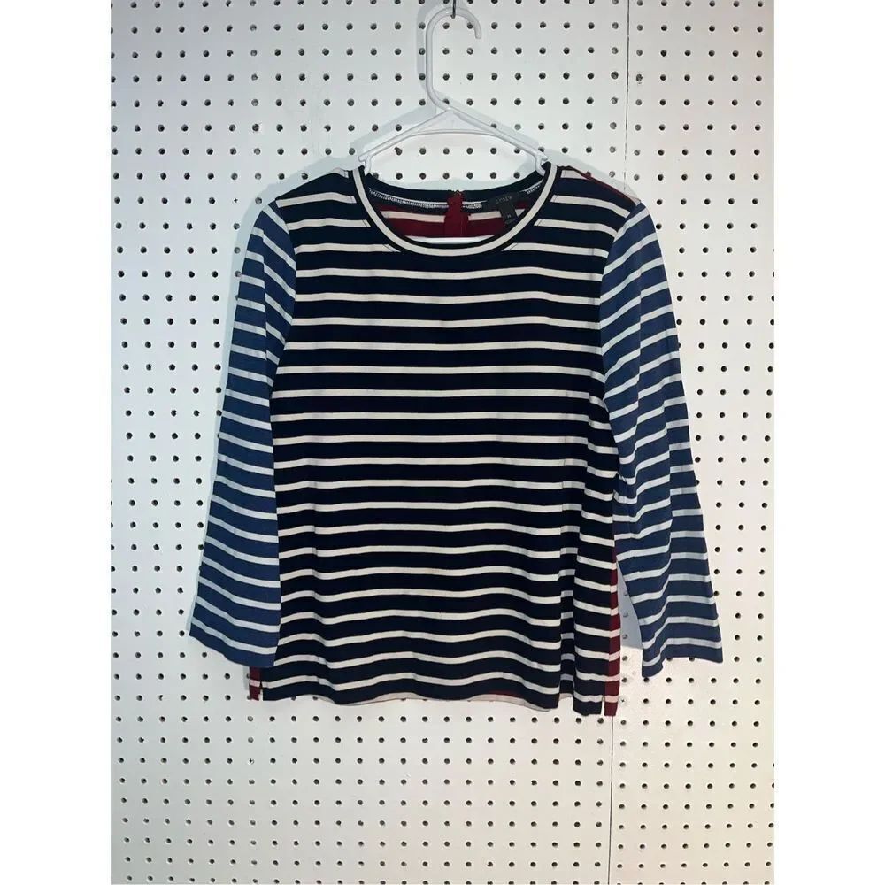 J.Crew multi color striped top